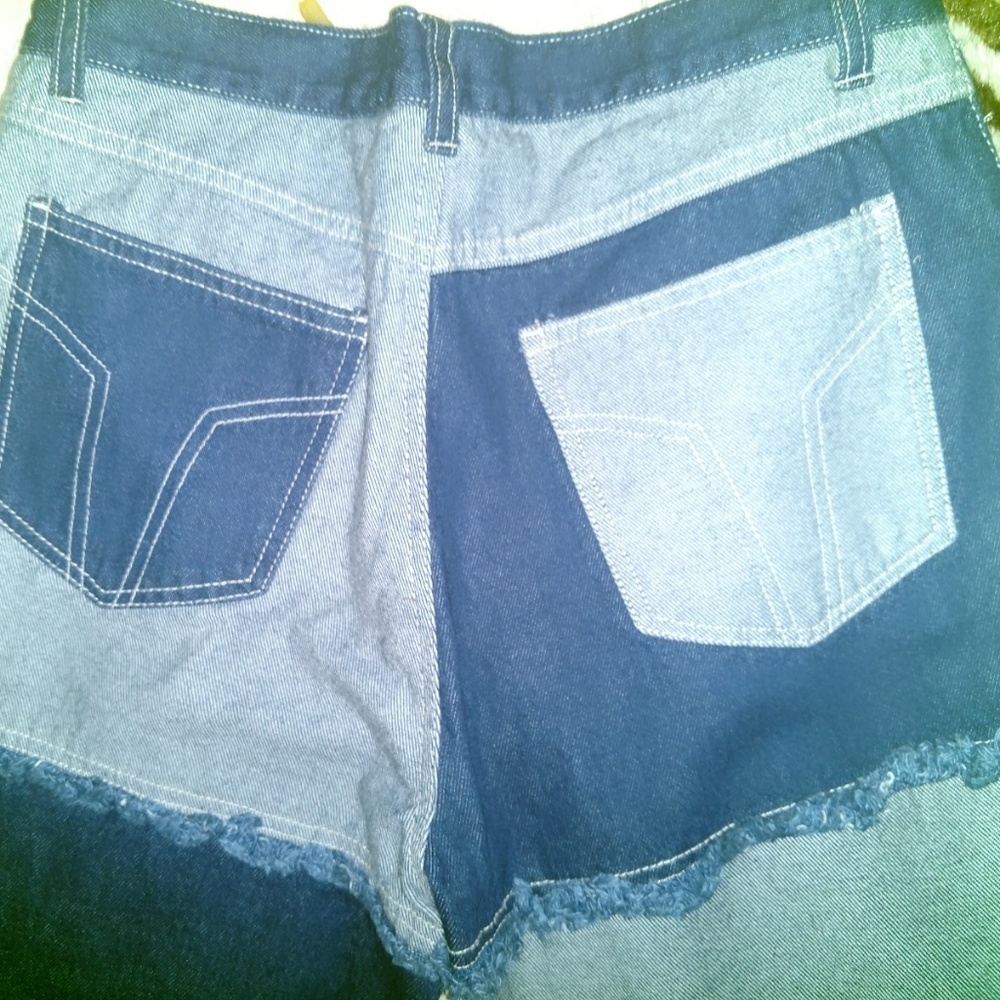Retro Styled Patchwork Bell Bottom Jeans